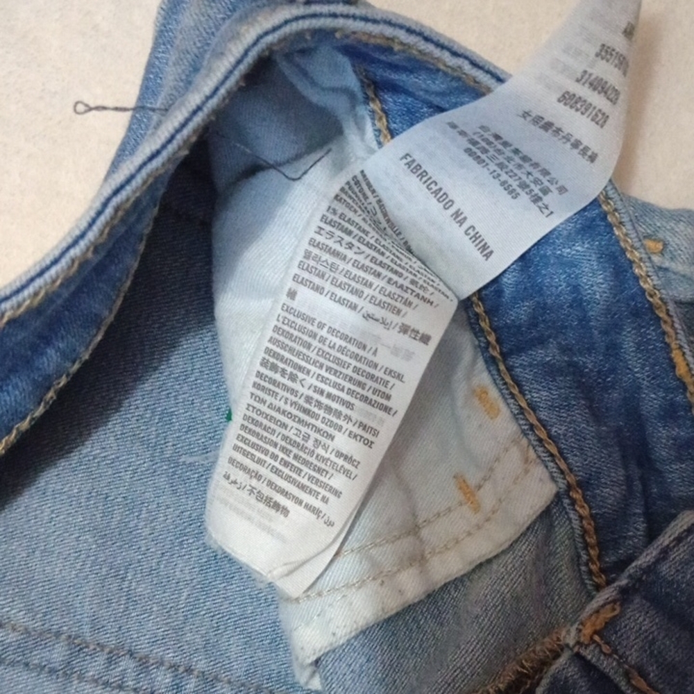 Blue Skinny Jeans with Distressed Details - Picture 3 of 6